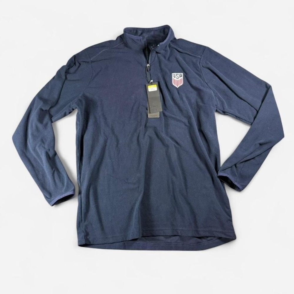 NWT Antigua Men's Navy USA Generation Quarter-Zip Size XLT‎